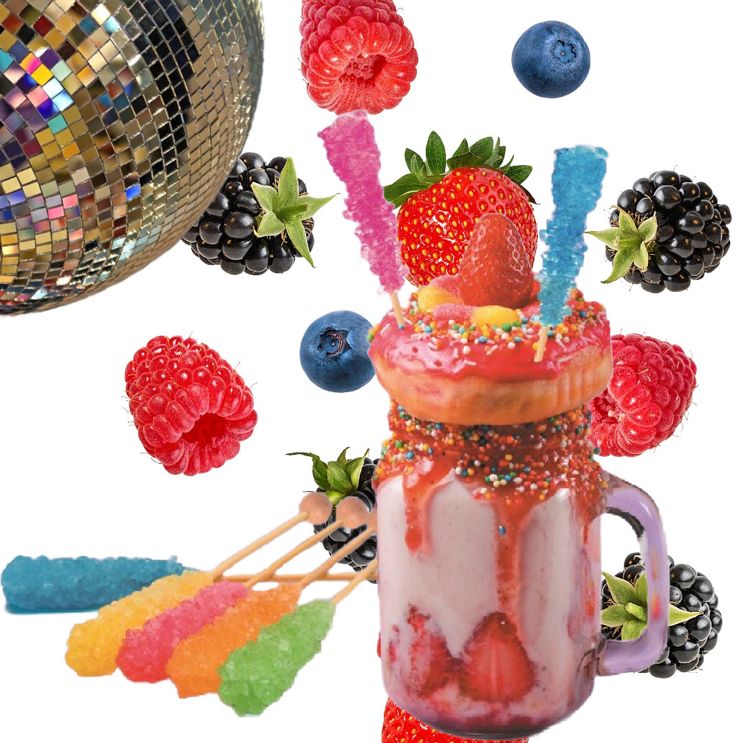 Rock candy sticks Rainbow mix